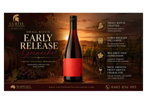 Buy premium Small Batch ‘EARLY RELEASE’ Grenache wine - 1/1