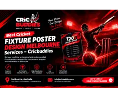 Cricket Fixture Poster Design Melbourne – Cricbuddies - 2