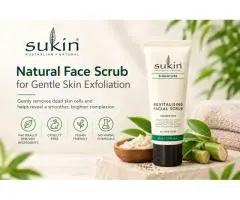 Natural Face Scrub for Gentle Skin Exfoliation