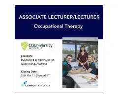 Occupational Therapy Lecturer Jobs in Australia – CQUniversity Hiring