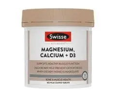 Swisse Magnesium Calcium D3 – 180 Tablets