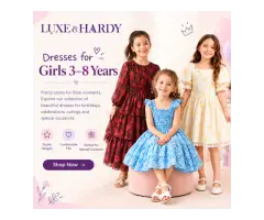 Beautiful Party Wear Dresses for Girls 3-8 Years