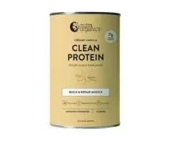 Browse Nutra Organics Clean Protein Powder Creamy Vanilla Online